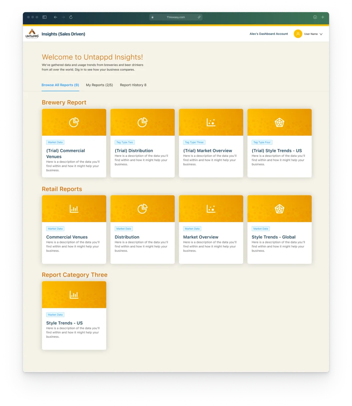 Untappd for Business menu management experience