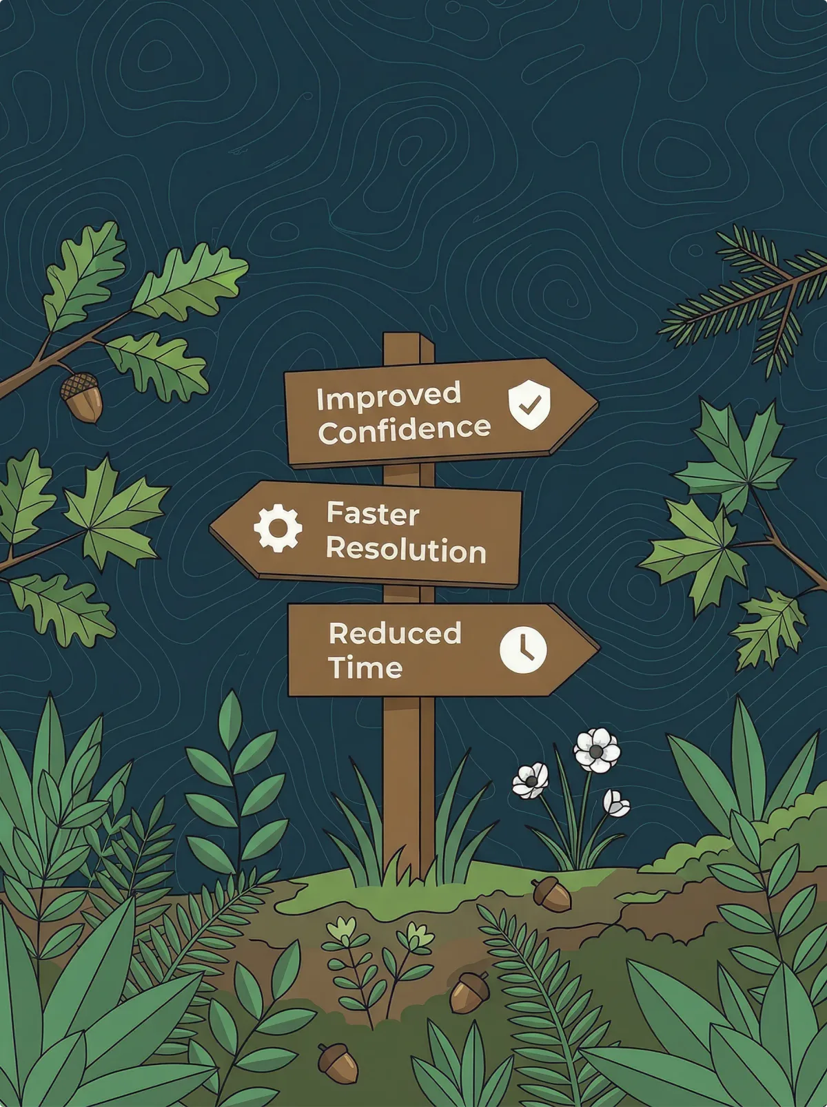 Illustration representing steady, sustainable improvement